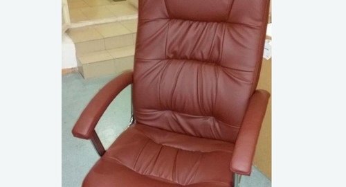 Обтяжка офисного кресла. Котовск